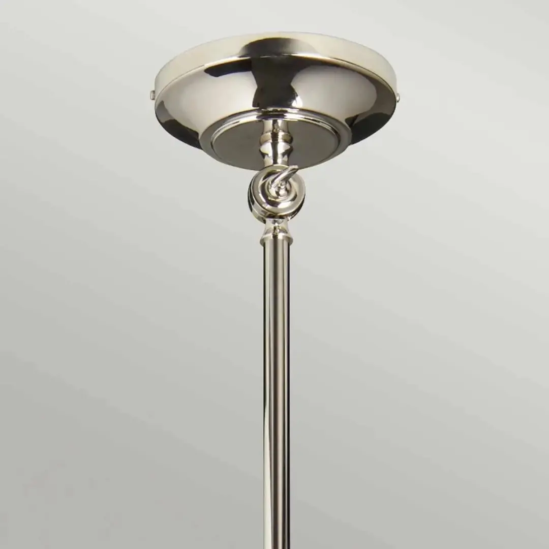 Elstead Provence LED Hanglamp - Dimbaar - Polished Nickel