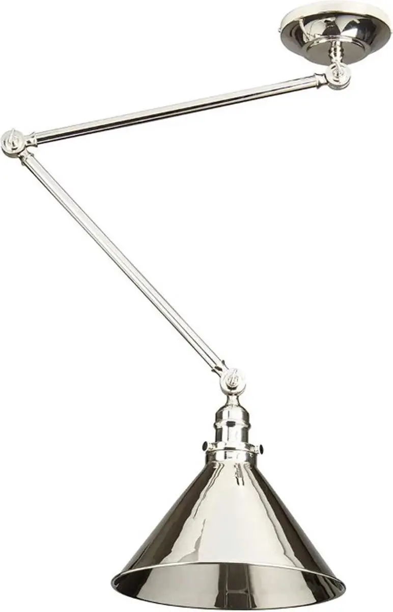 Elstead Provence LED Hanglamp - Dimbaar - Polished Nickel - afbeelding 6 van 6