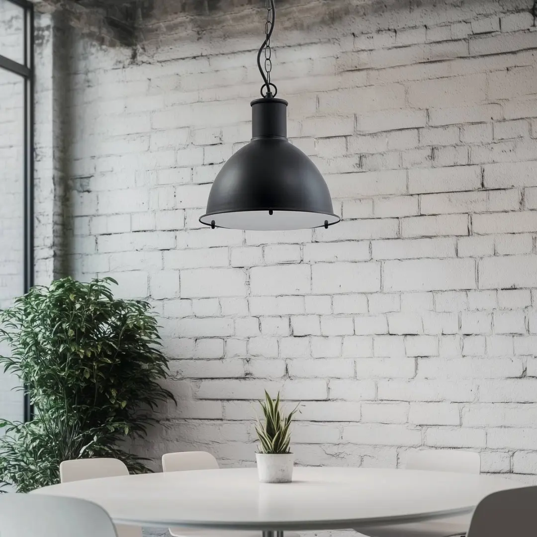 Lindby Hanglamp Buiten 1 Licht E27 - 31 cm - Zwart
