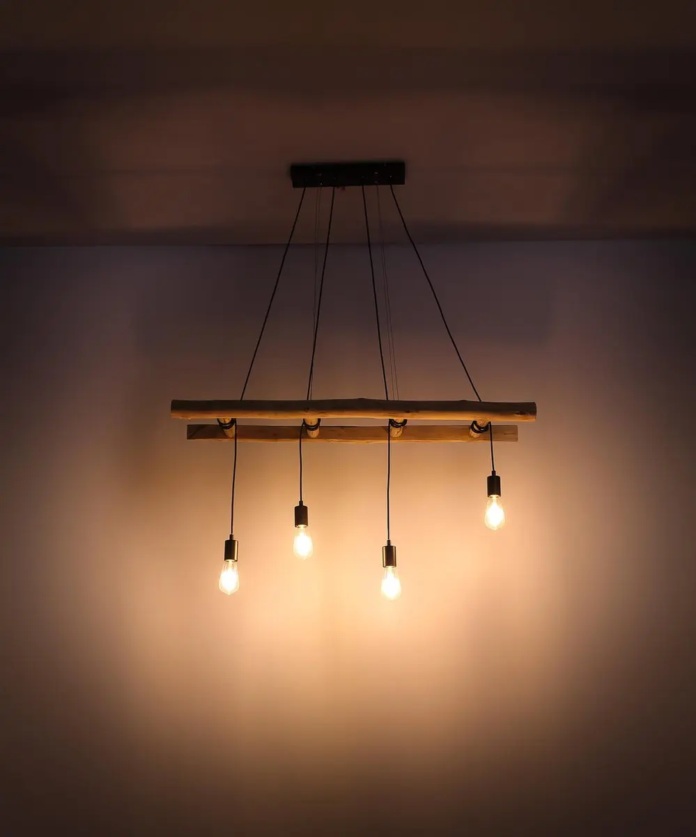 Globo Irmgard Hanglamp - 4x E27 - Naturel