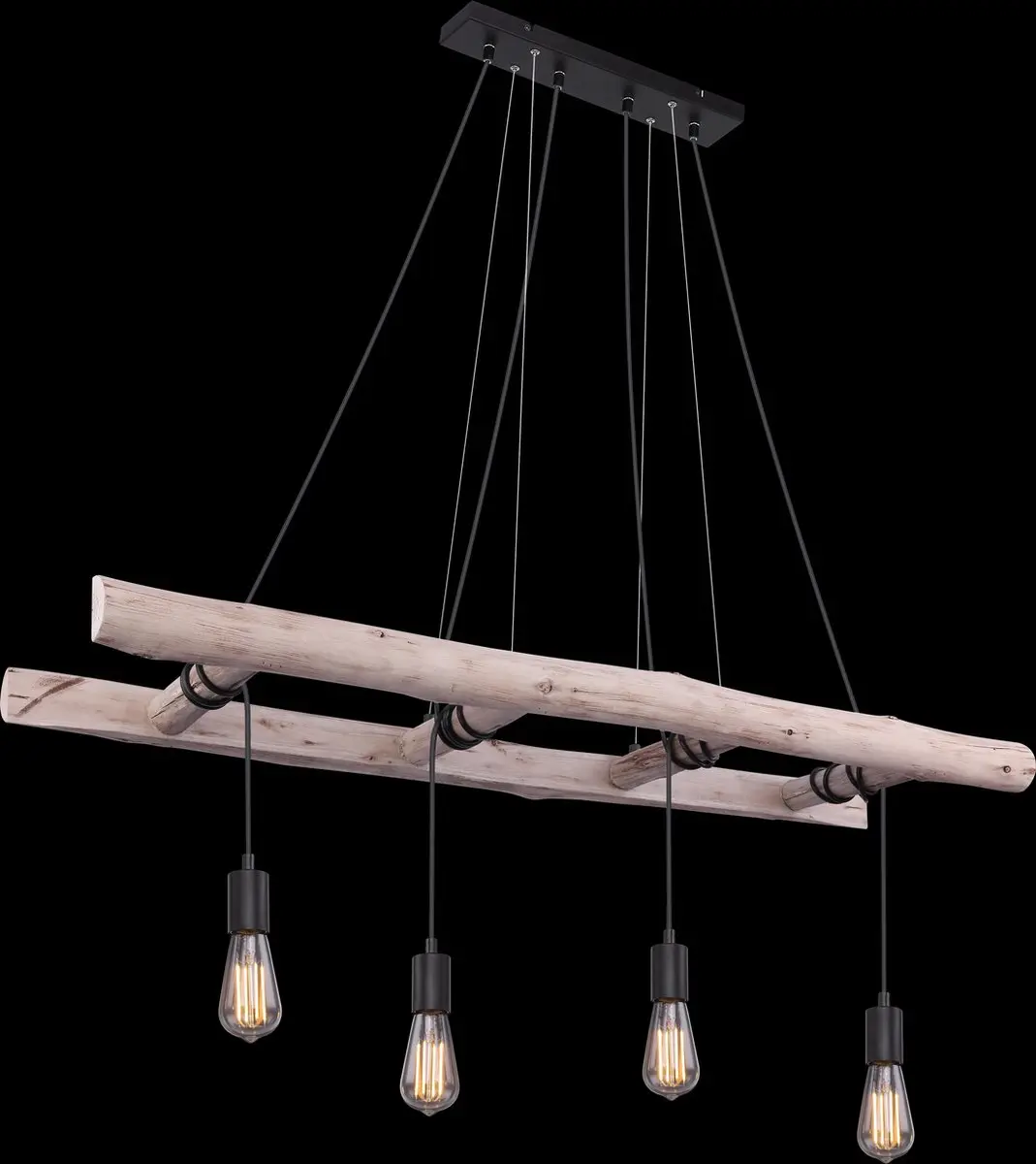 Globo Irmgard Hanglamp - 4x E27 - Naturel