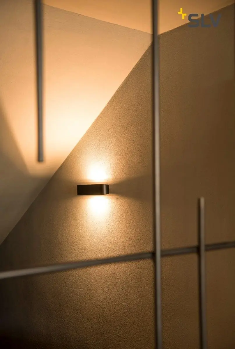 SLV Wandlicht Ovaal 151450 - 1x100W R7S - Zwart