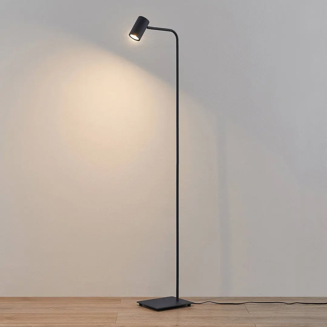 Lindby Vloerlamp 1 Lichtpunt GU10 140cm - Zandzwart
