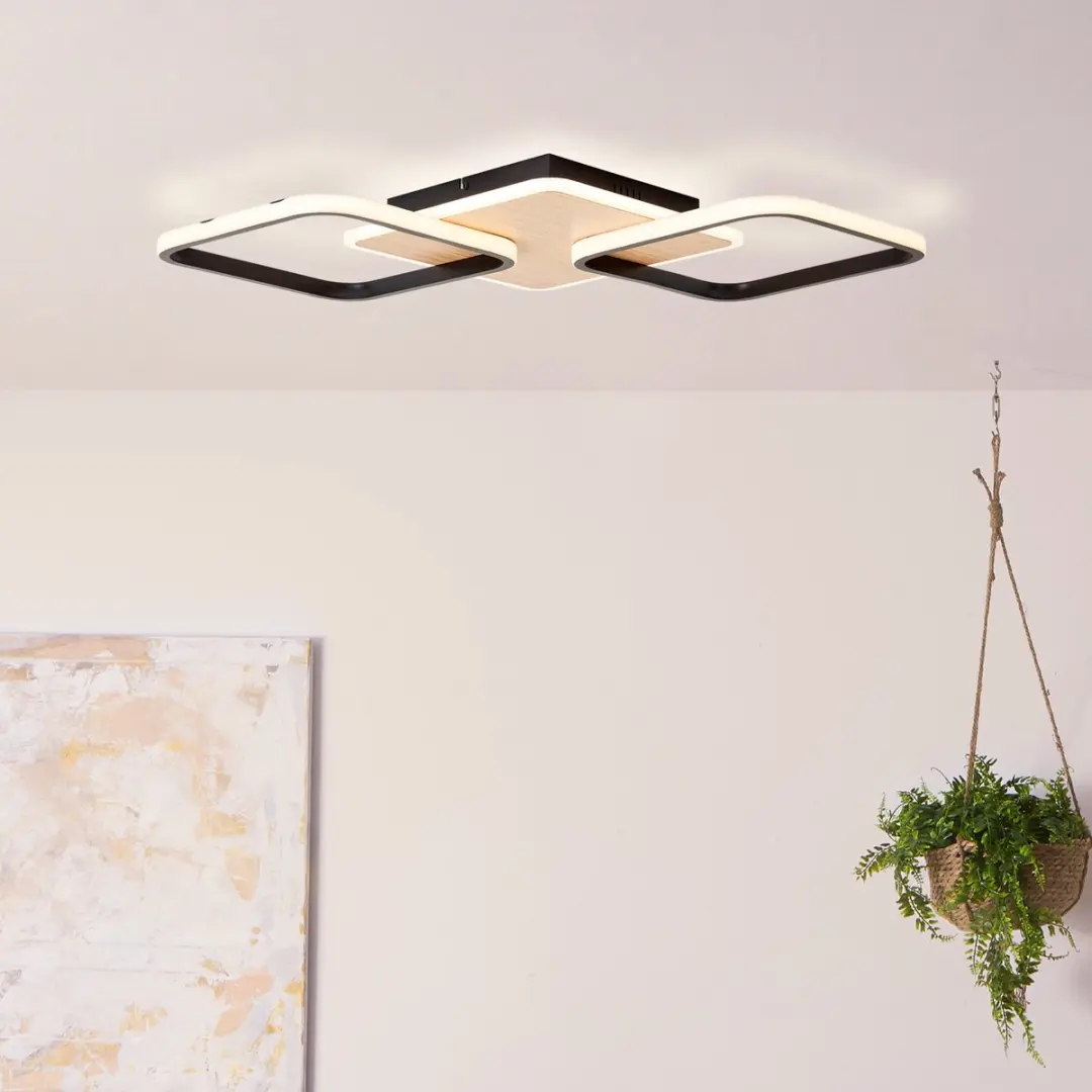 Brilliant Dennet Plafonnière - 1 Lichtpunt - Warm Wit 3000K