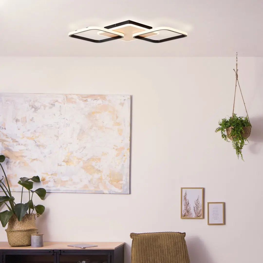 Brilliant Dennet Plafonnière - 1 Lichtpunt - Warm Wit 3000K