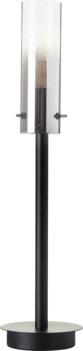 Brilliant Glasini Tafellamp - Zwart Smoke Glas