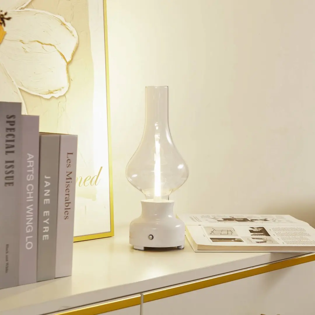 Lindby LED Tafellamp 1 Licht - 30cm - Crème