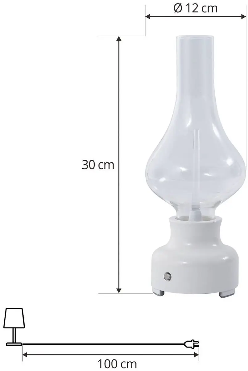 Lindby LED Tafellamp 1 Licht