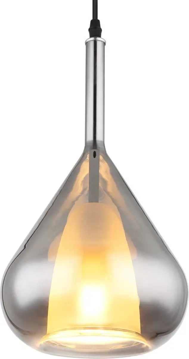 Globo Geeky Hanglamp - Ø20cm - Zwart - E27