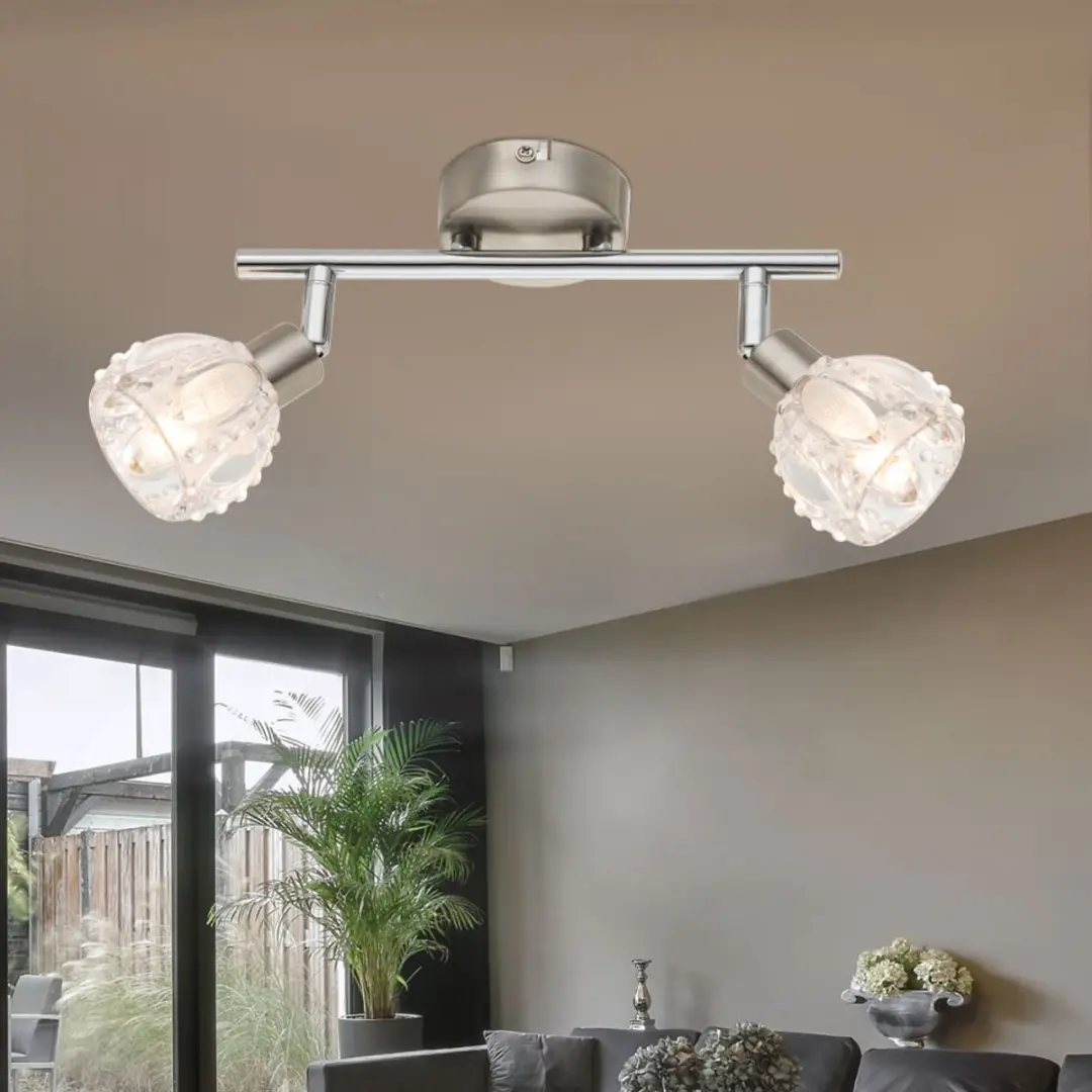 Globo 56180-2 LED Plafondlamp Kristal - 3W - Zilver