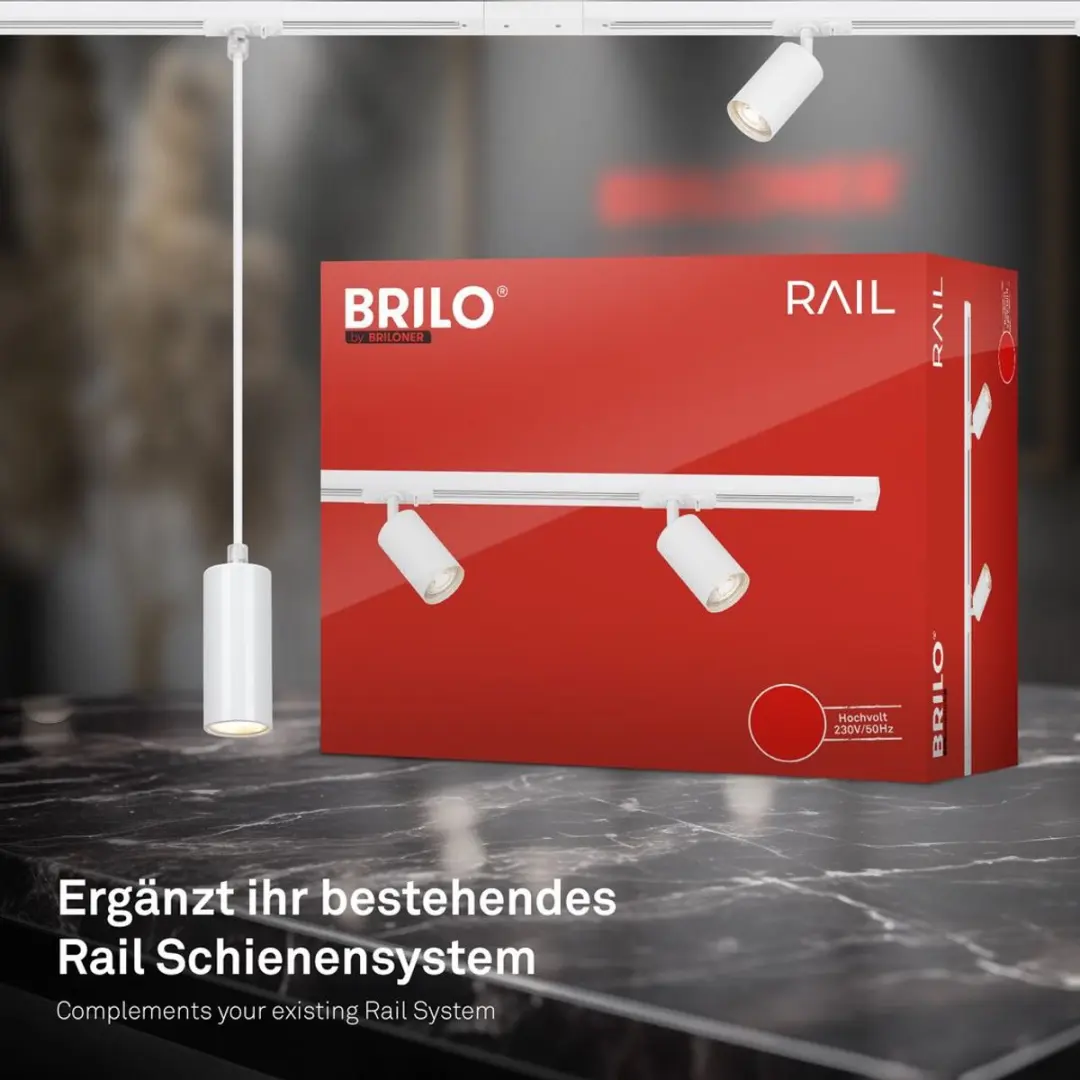 Briloner Rail Verlenging 0,75m - Wit