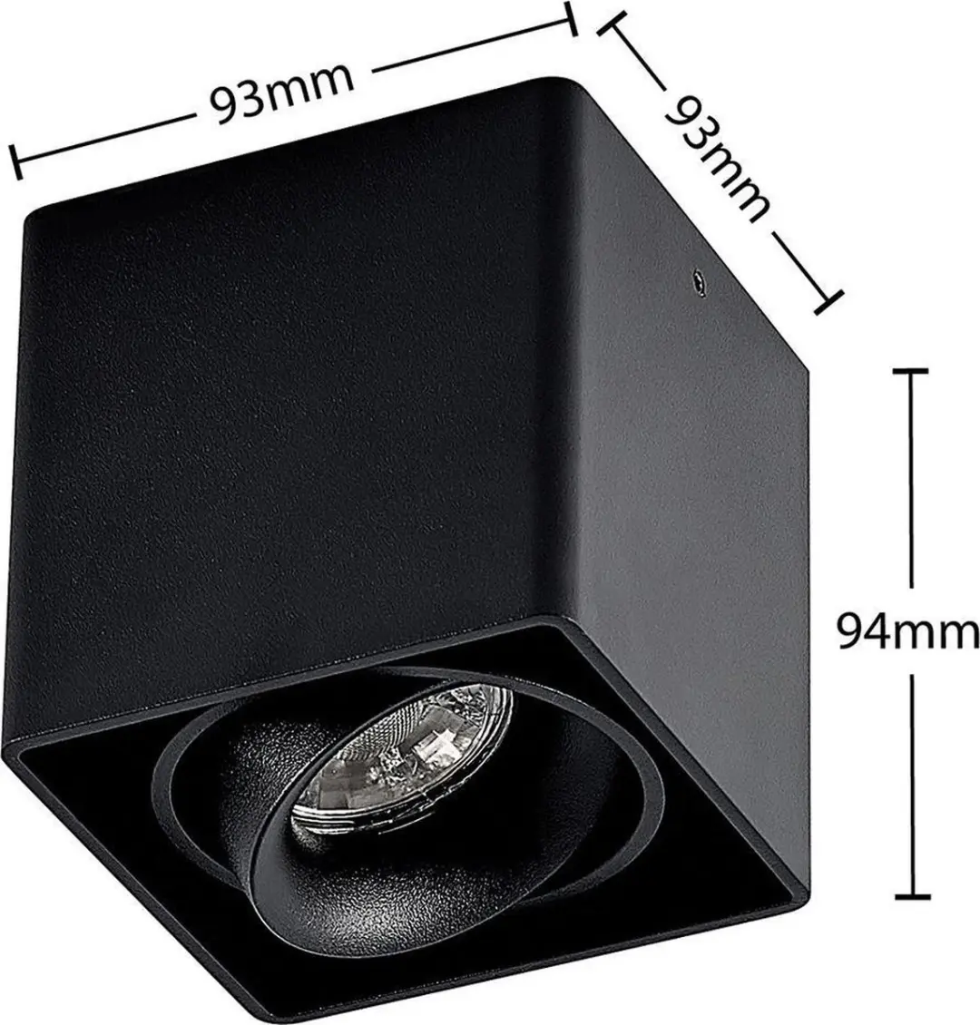 ARCCHIO Plafondlamp 1 Licht GU10 - Zwart