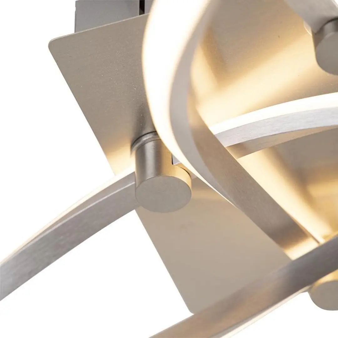 Paul Neuhaus Paulina LED Plafondlamp - 4 Lichtpunten 3000K - Staal