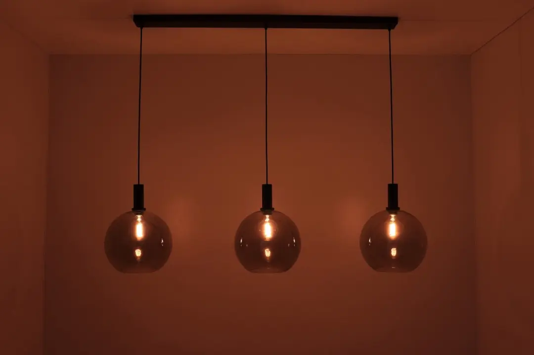 Freelight Chandra 3 Hanglamp - 120cm - Rookglas - Zwart