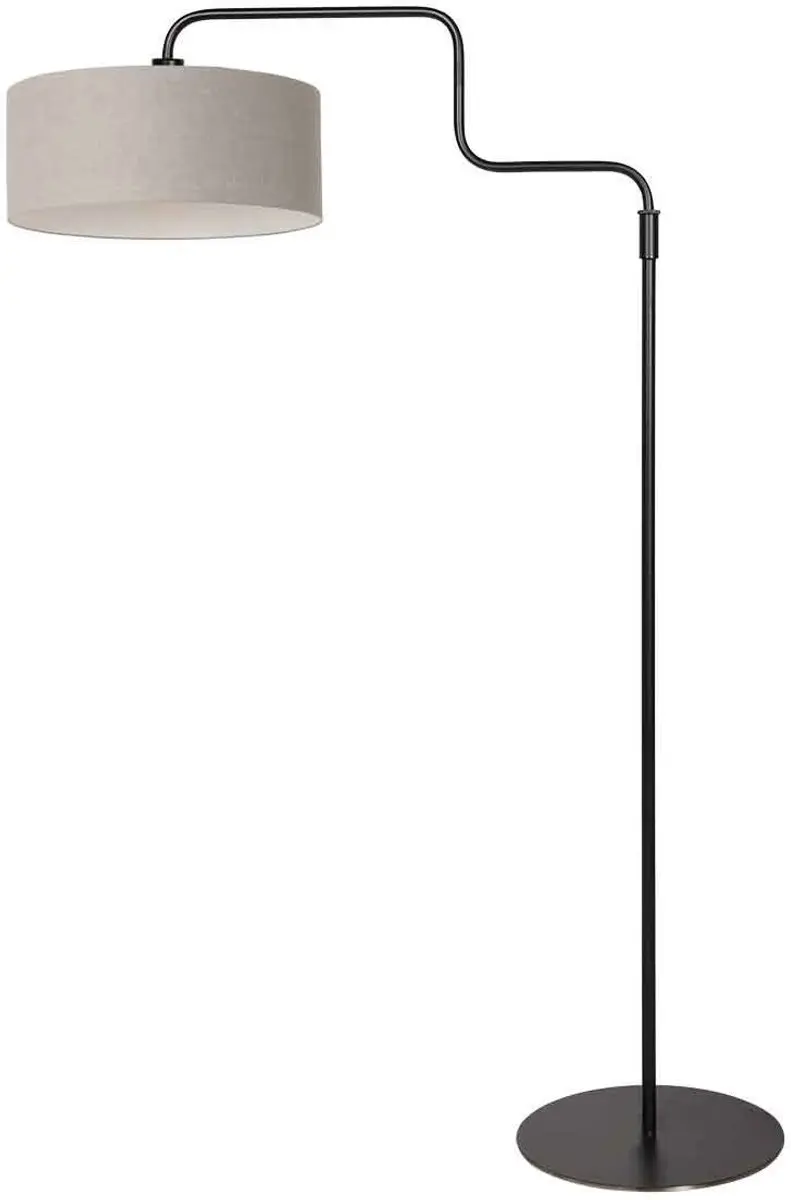 Steinhauer Bloeba 4163ZW Vloerlamp - 150-165cm Verstelbaar - Grijs/Zwart