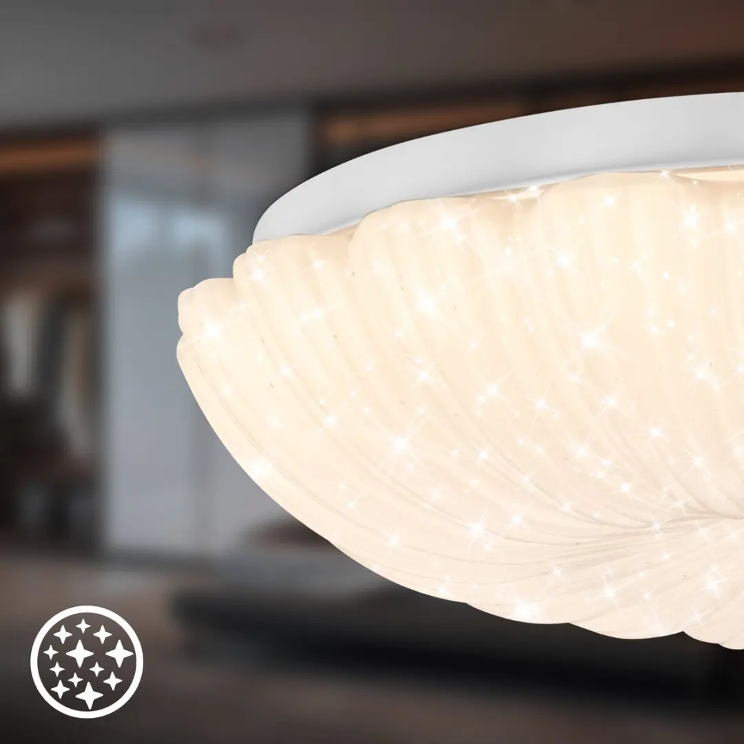 Briloner Cosmo LED Plafondlamp - Ø28.5cm - Warm wit