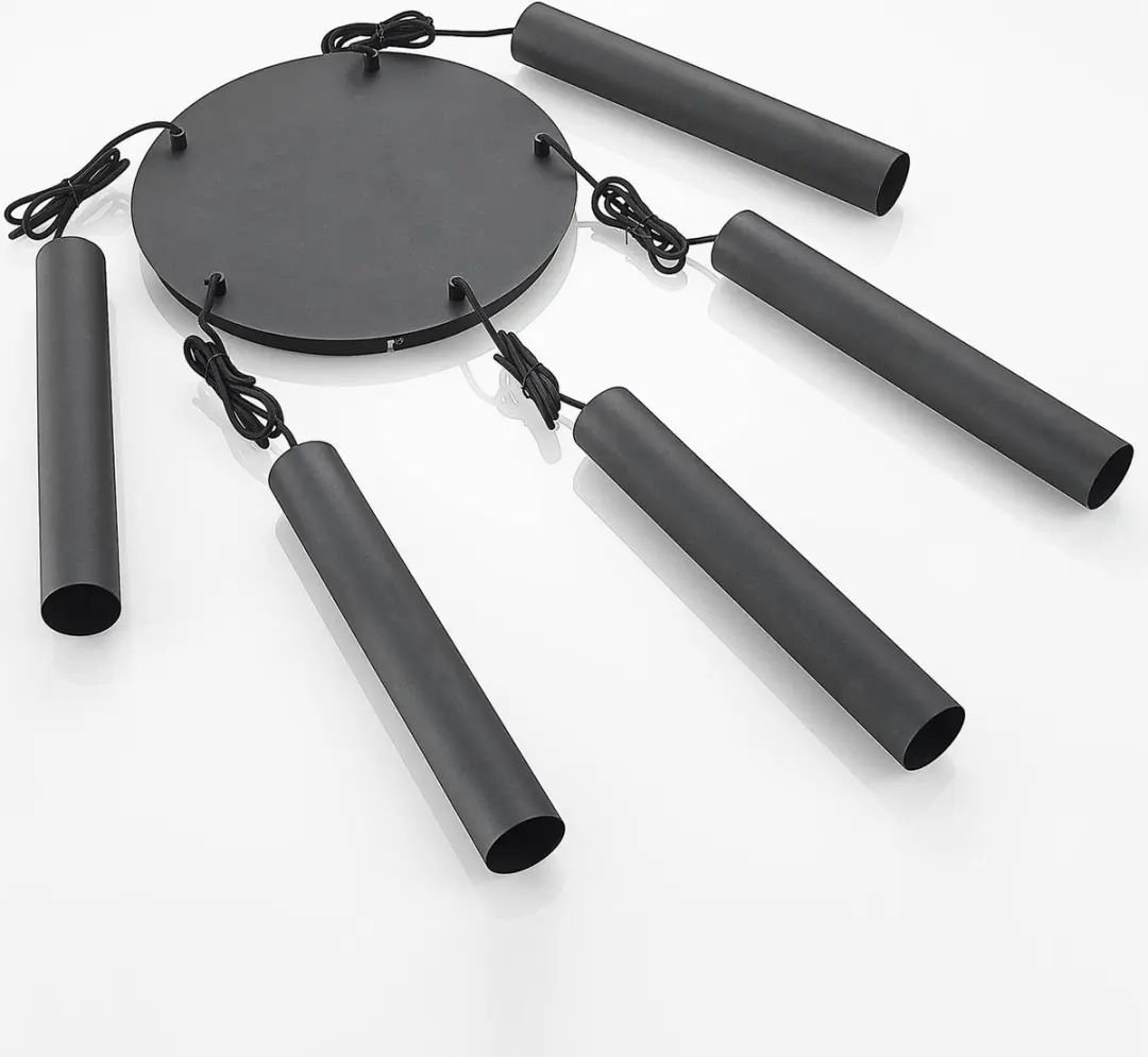 Lindby Hanglamp 5-lichten GU10 - Zandzwart