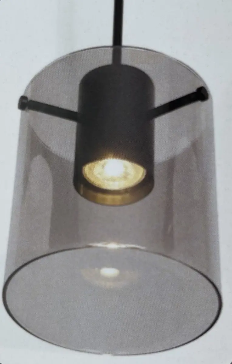 Freelight Interno Hanglamp - Zwart & Smoke Glas