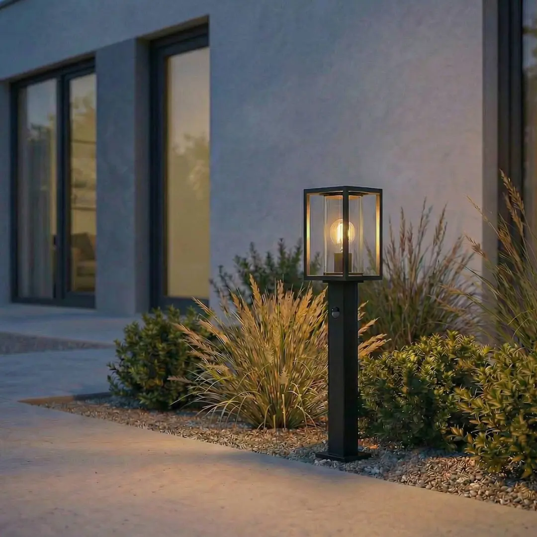 Lucande Padverlichting Zuillamp Aluminium 60cm - E27 - Antraciet