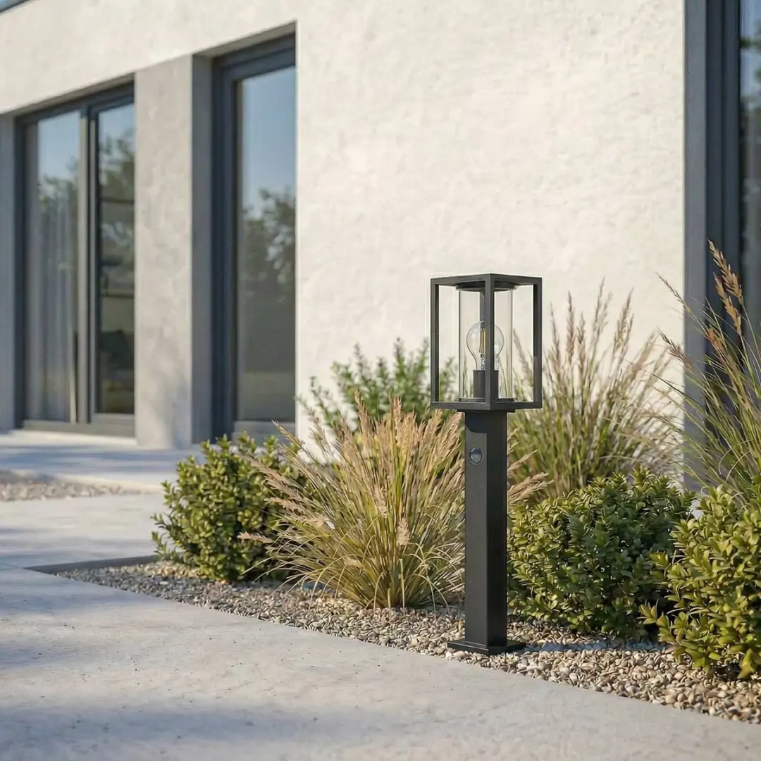 Lucande Padverlichting Zuillamp Aluminium 60cm - E27 - Antraciet