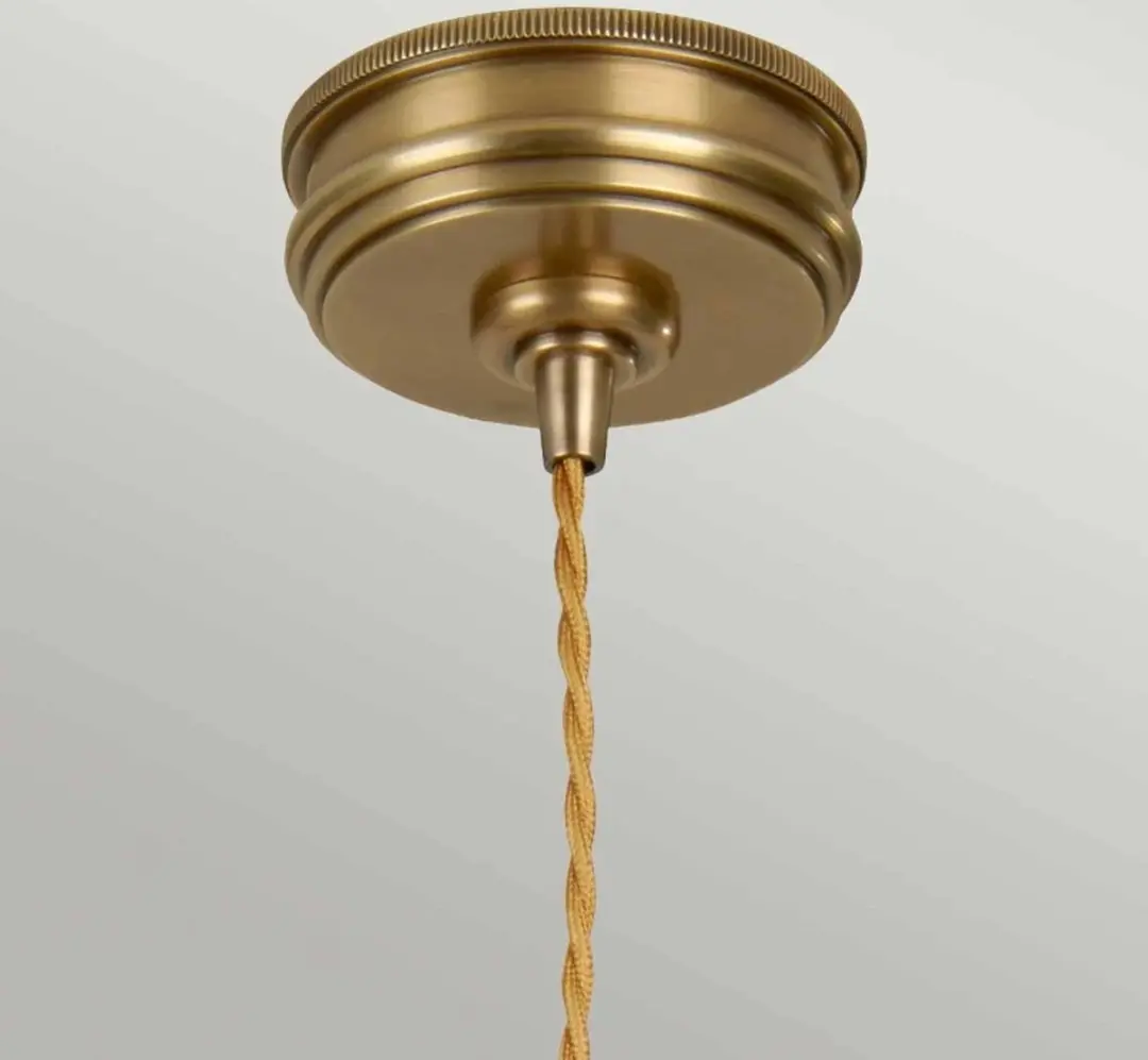 Elstead LED Hanglamp E27 60W - Dimbaar - Aged Brass - afbeelding 6 van 6