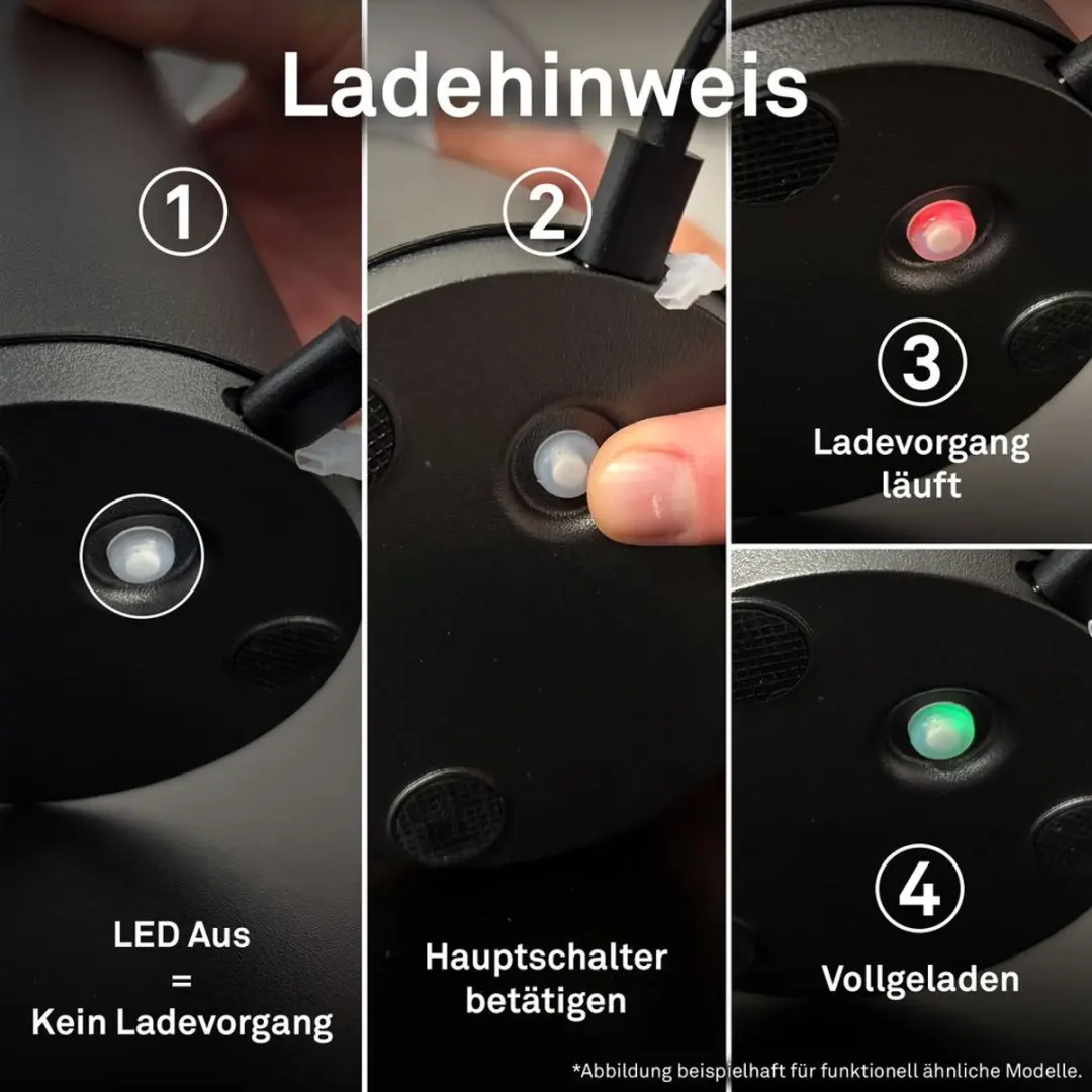 Briloner Cloud Oplaadbare Tafellamp - Warmwit 3W - Lichtgrijs