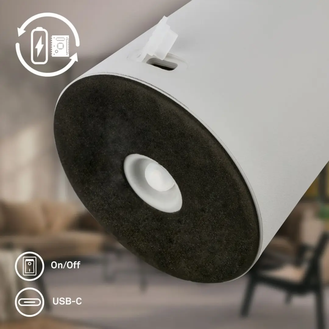 Briloner Cloud Oplaadbare Tafellamp - Warmwit 3W - Lichtgrijs