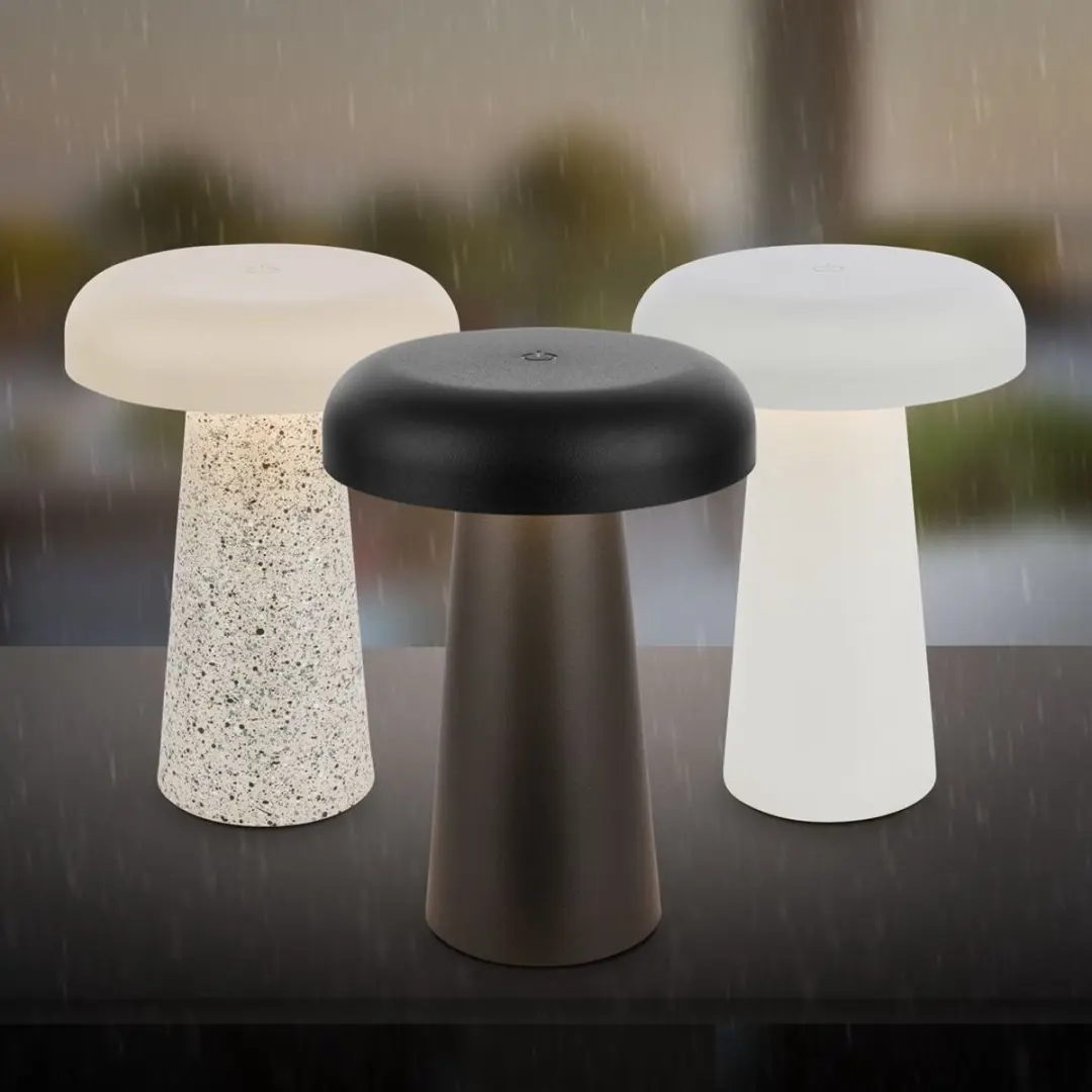 Briloner Cloud Oplaadbare Tafellamp - Warmwit 3W - Lichtgrijs