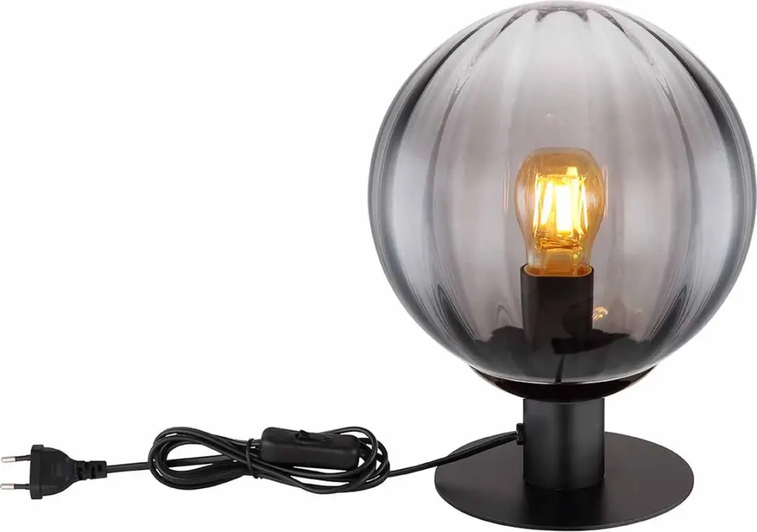 Globo Dallerta Tafellamp - Zwart - Ø23cm - E27