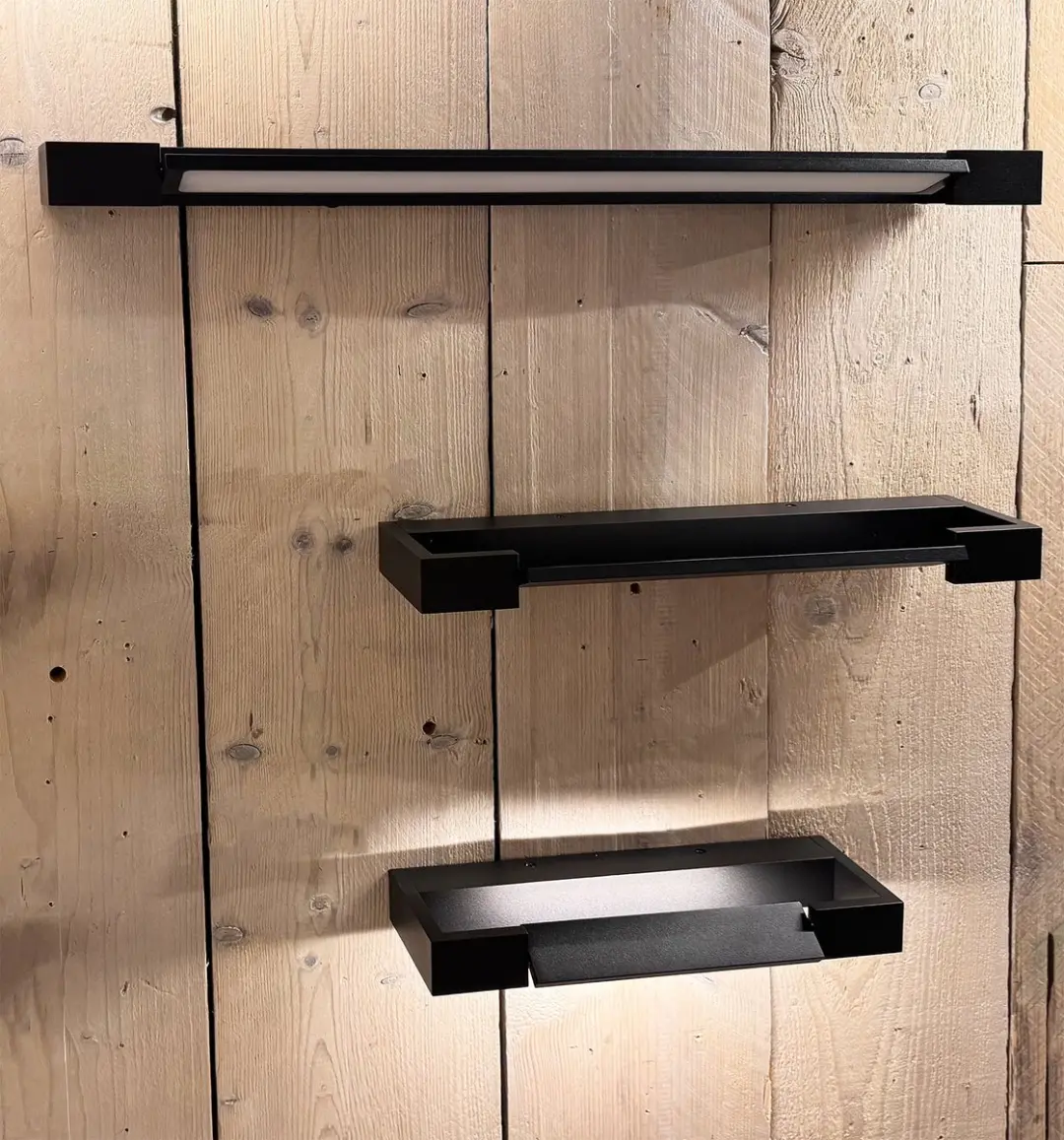 Freelight Wandlamp Parete L 60cm - Zwart