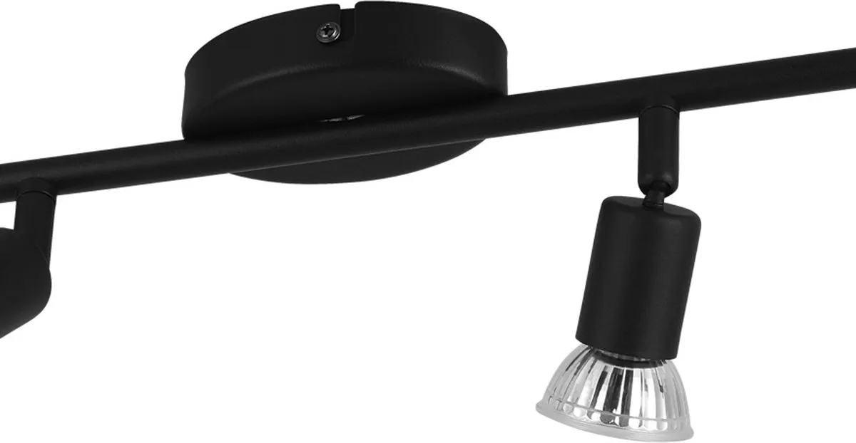 Eglo Buzz-Led Spot GU10 - 4 Lichtpunten - Zwart