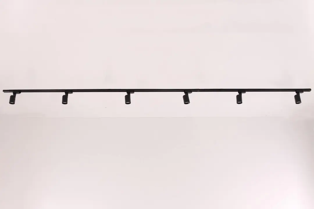 Searchlight Hanglamp Zwart 6 Lichtpunten - 2x2m Rail