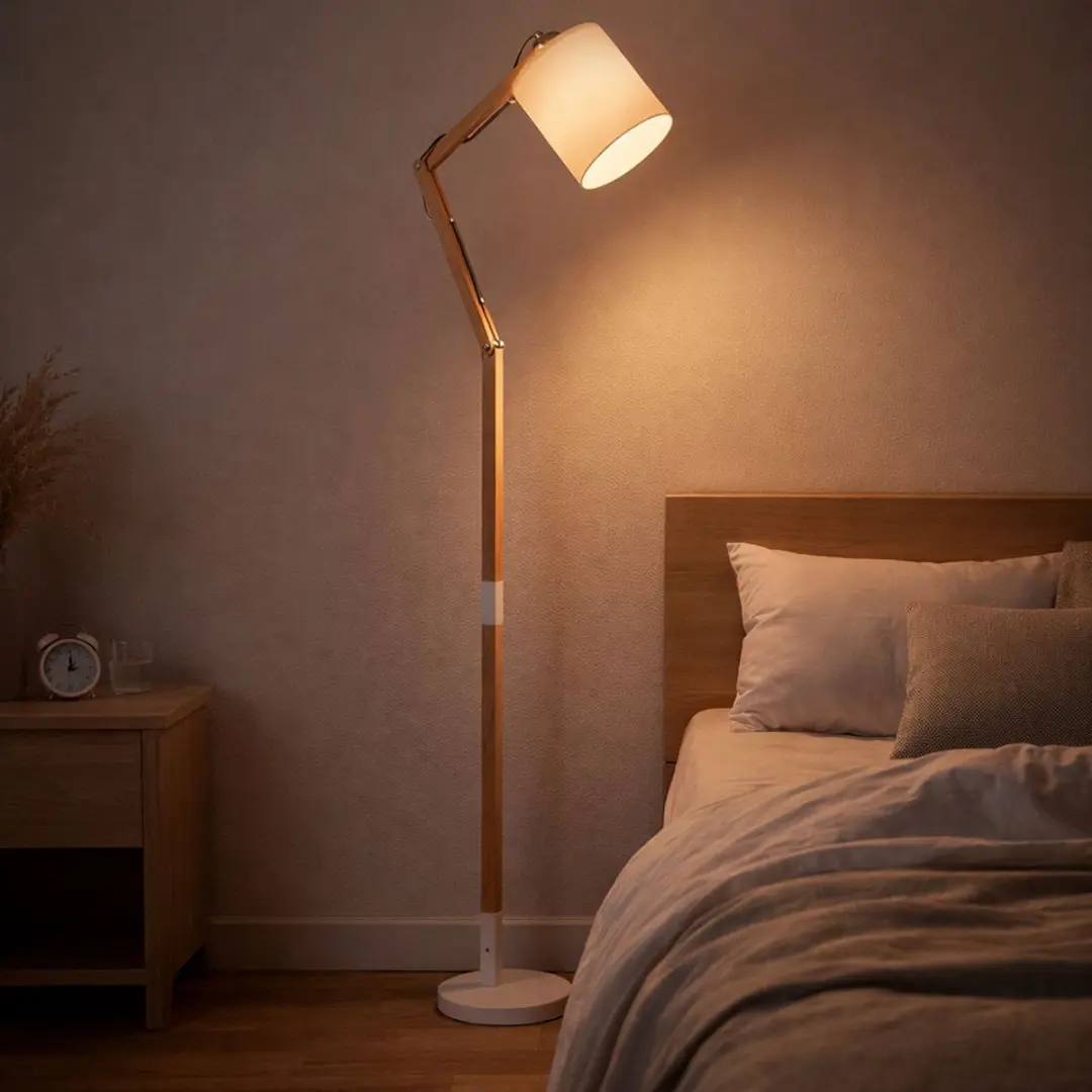 Globo Mattis Vloerlamp - Wit - E27