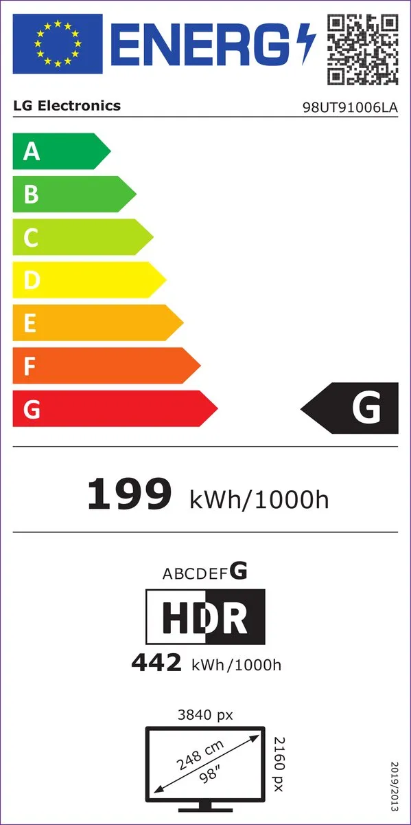 LG 98UT91006LA 98 inch 4K LED TV - Zwart