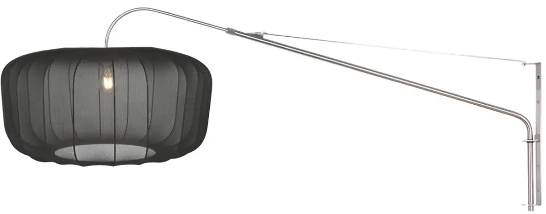 Steinhauer Wandlamp 2574ST K4193SS - 40W - Zilver/Zwart