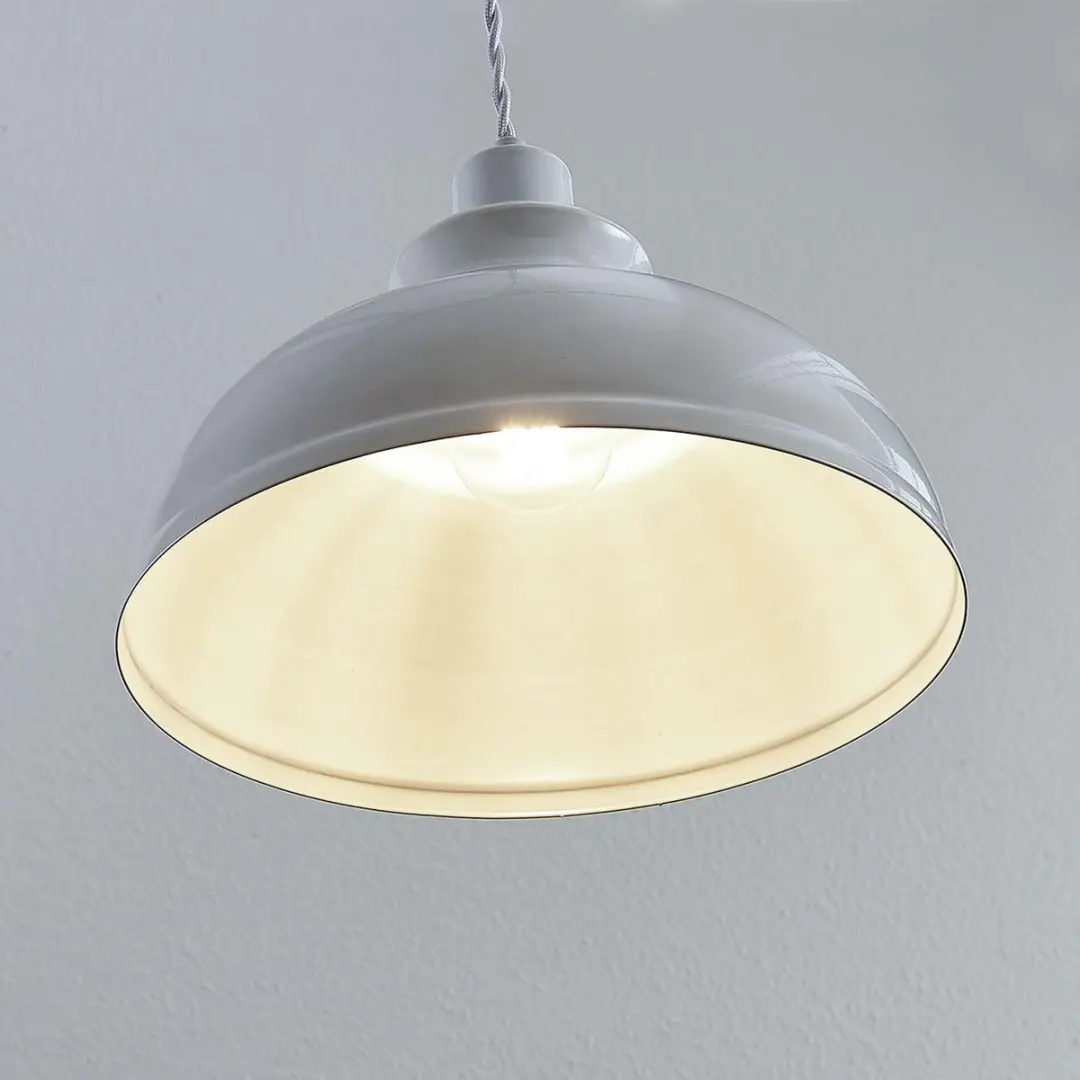 Lindby Hanglamp Metaal 1 Licht E27 - 60W - Wit