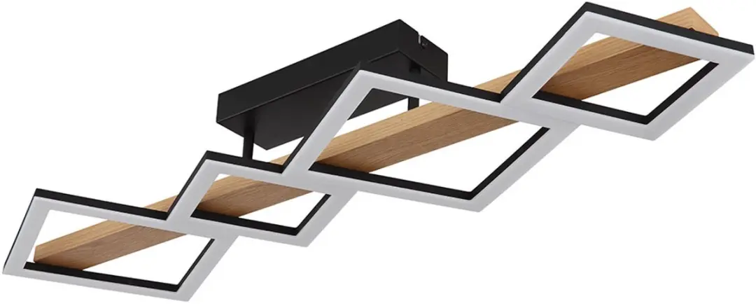 Globo LED Plafondlamp Hout 35W 1880Lm Warm Wit