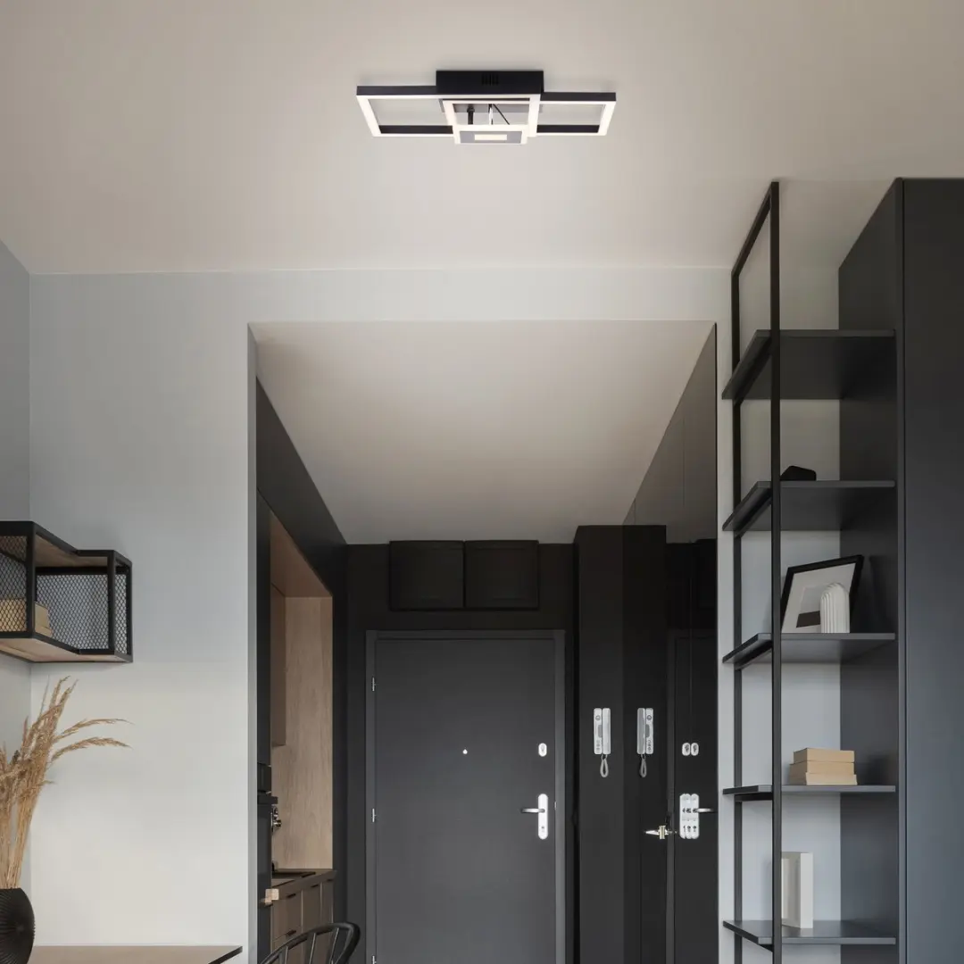 Brilliant Bray LED Plafondlamp 22W - Zwart - afbeelding 6 van 6