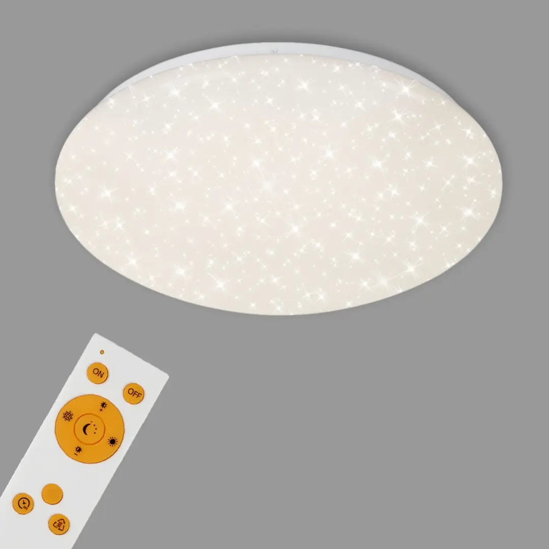 Briloner Verb Plafondlamp Sterrenhemel - 22W - Ø39cm - Wit