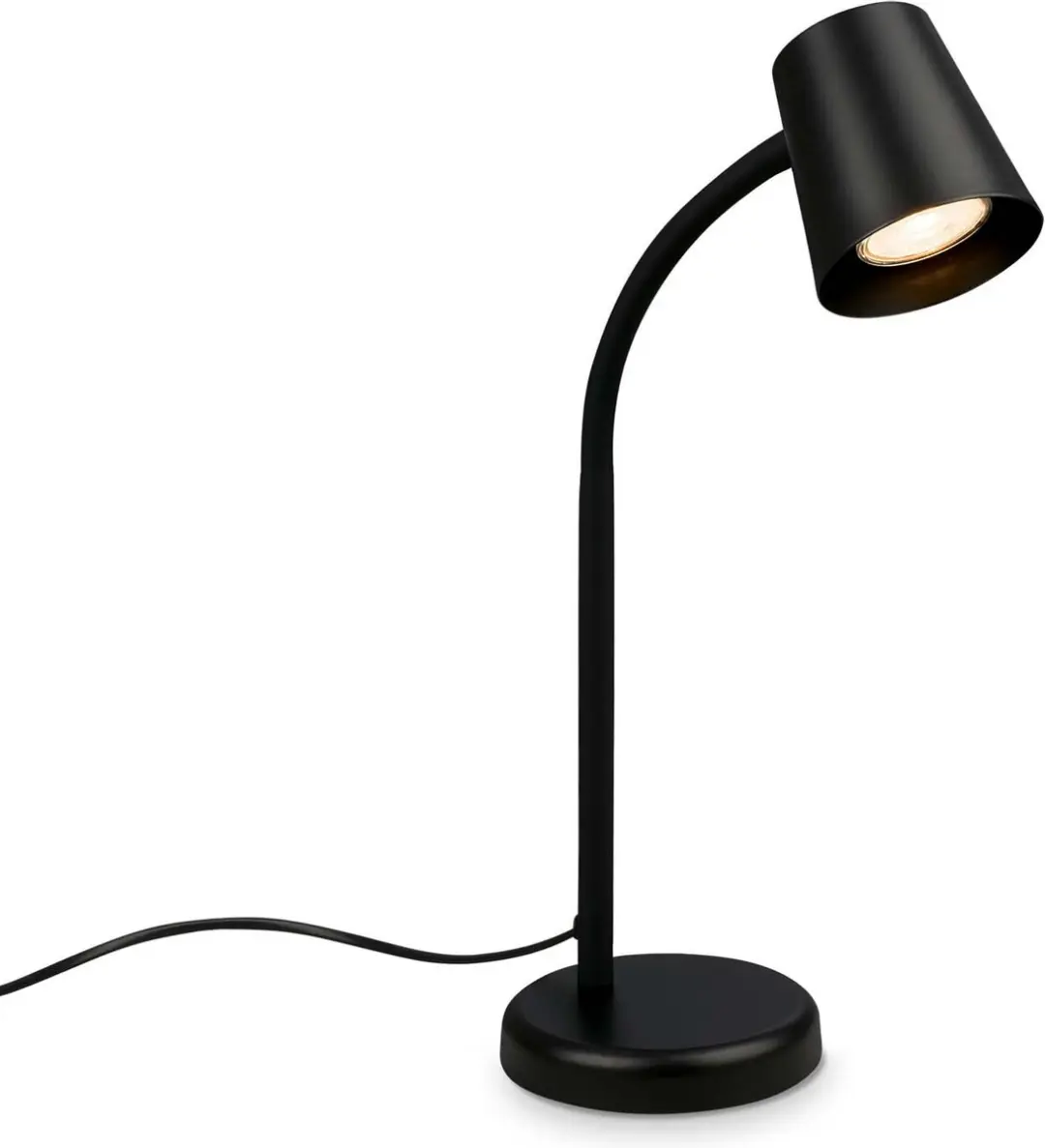 Briloner Skriva Tafellamp - 9W Warm Wit - Zwart