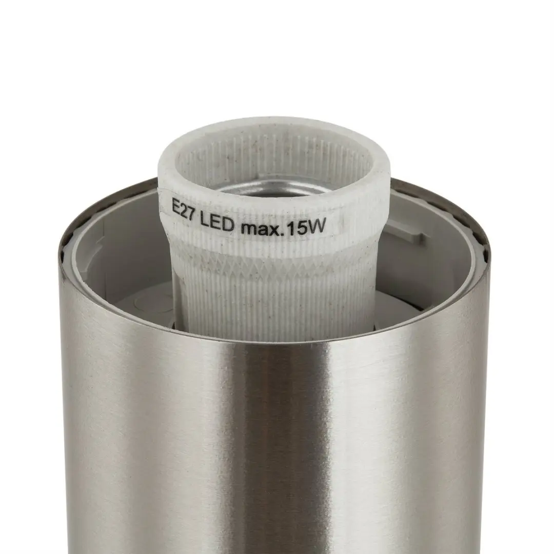 Lindby Sokkellamp E27 15W - Zilver/Opaal