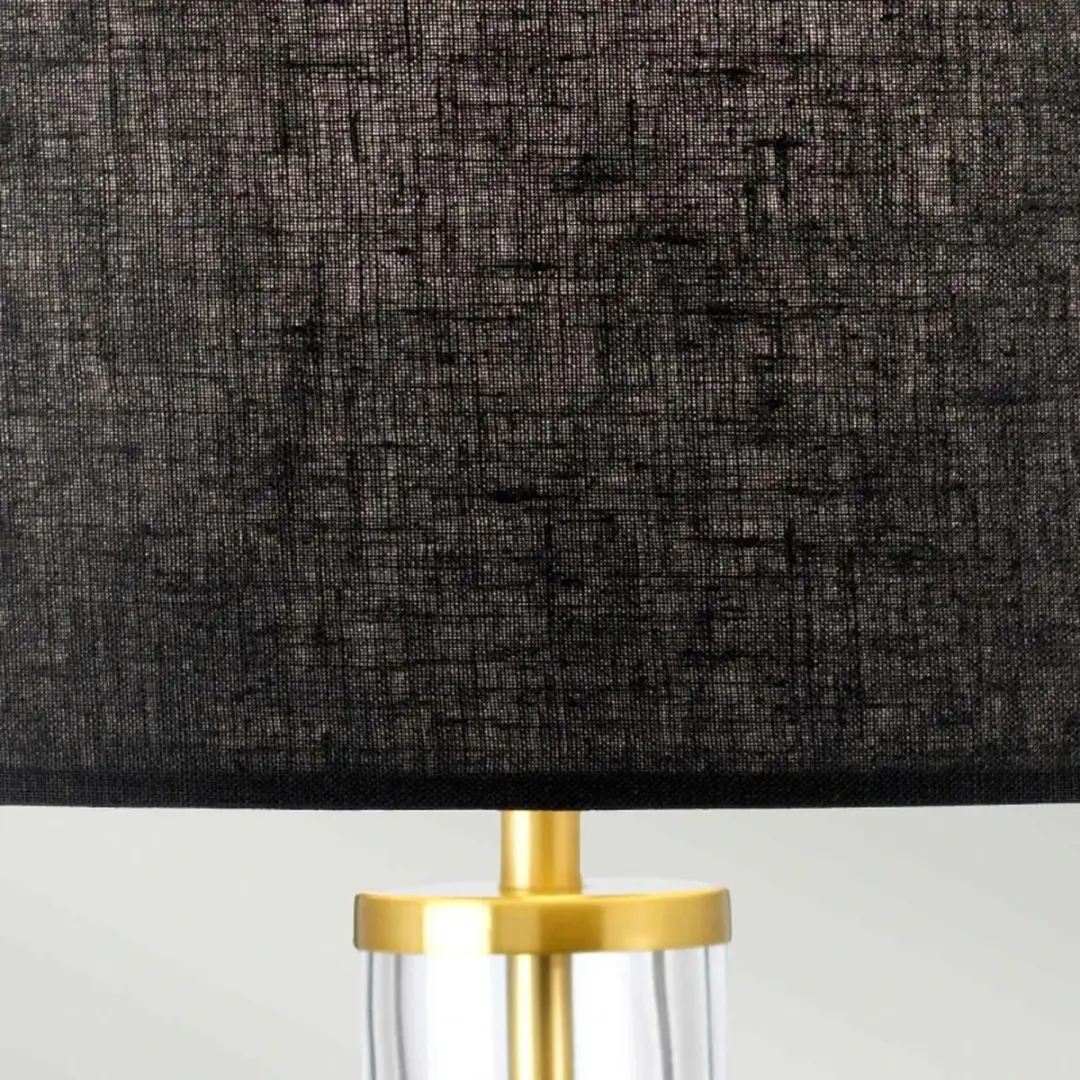 Elstead Lighting Orb LED Tafellamp - Aged Brass met zwarte kap