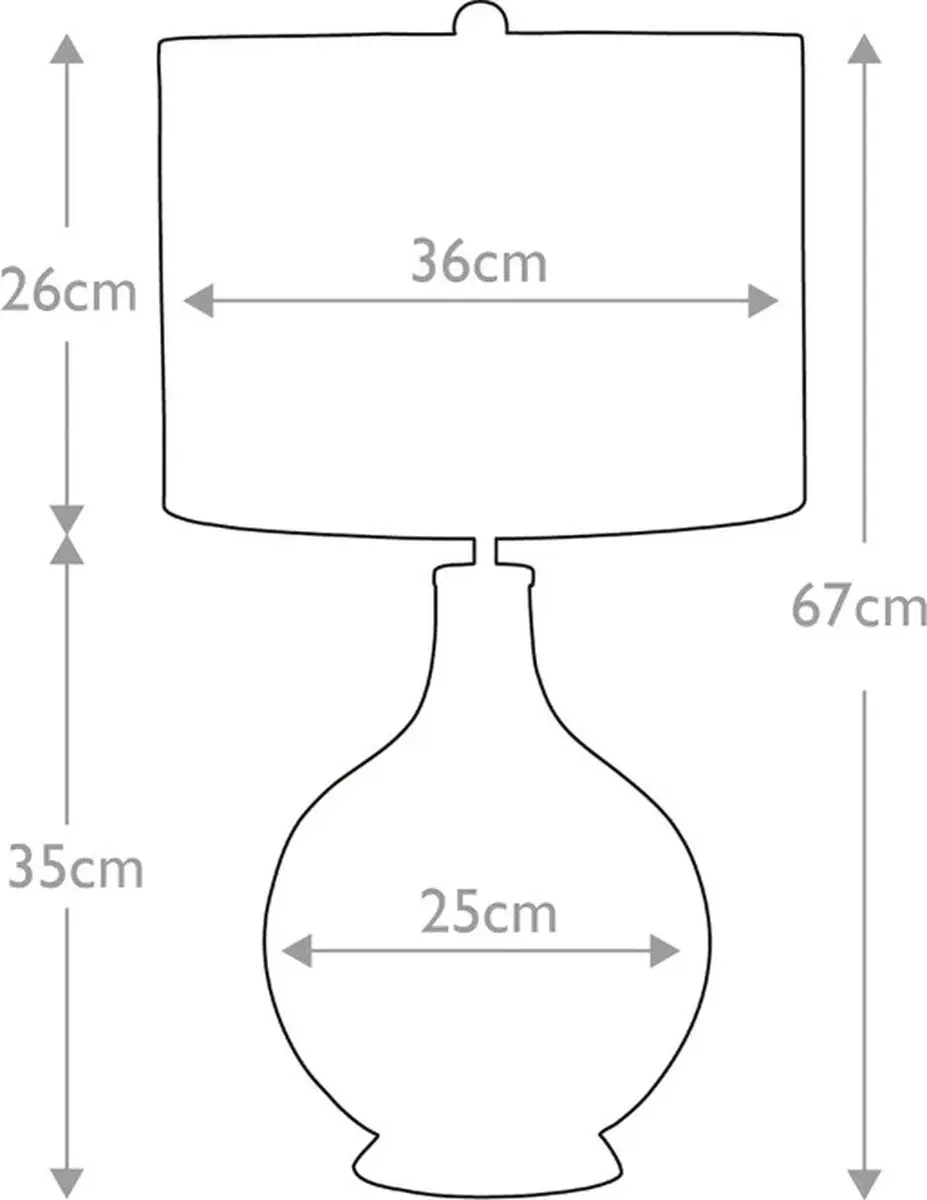 Elstead Lighting Orb LED Tafellamp - Aged Brass met zwarte kap