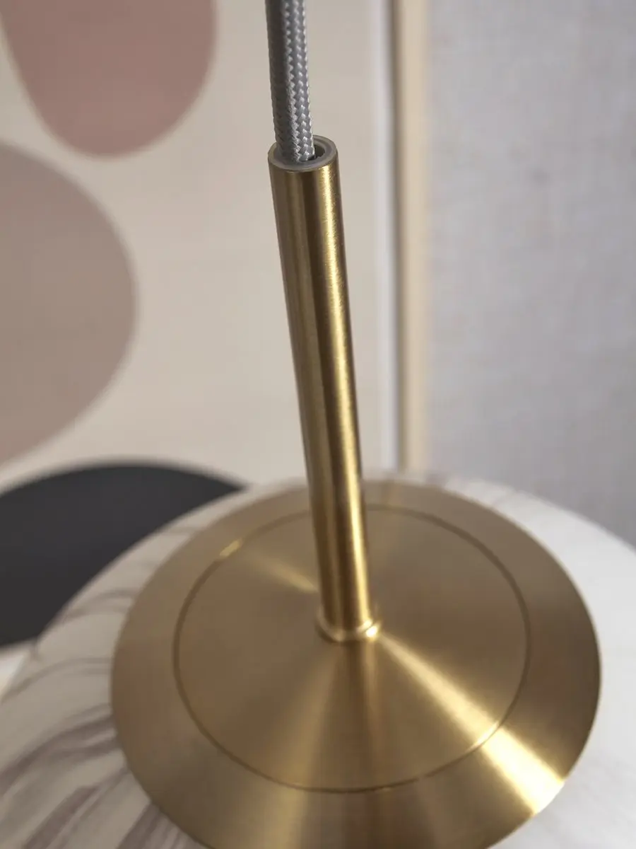 it's about RoMi Carrara Hanglamp - Ø28cm - Goud/Wit