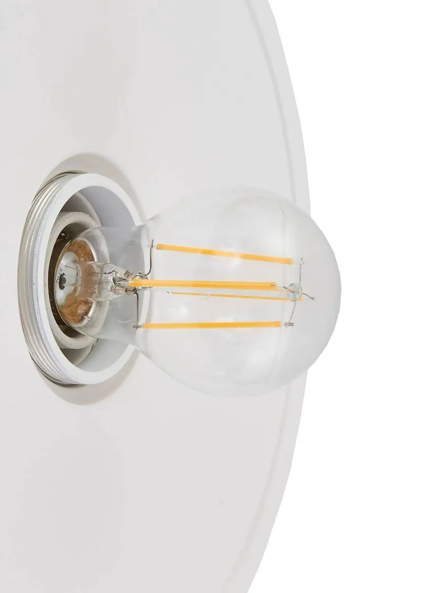 Lindby Wandlamp 1 Licht Gips Glas E27 Wit