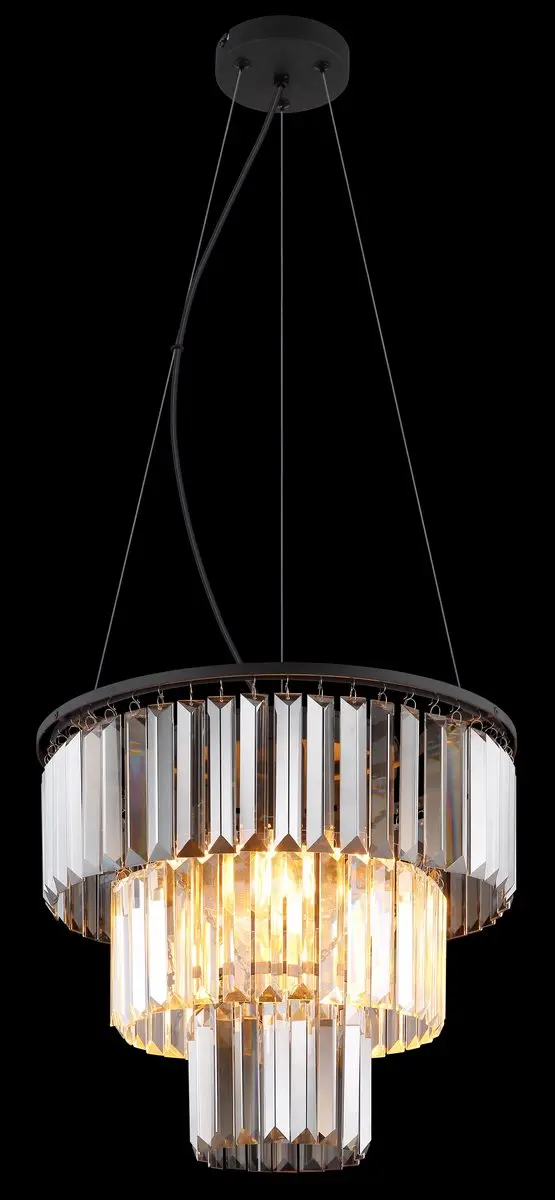 Globo Naxis Hanglamp - 3 Lichtpunten Ø40cm - Zwart