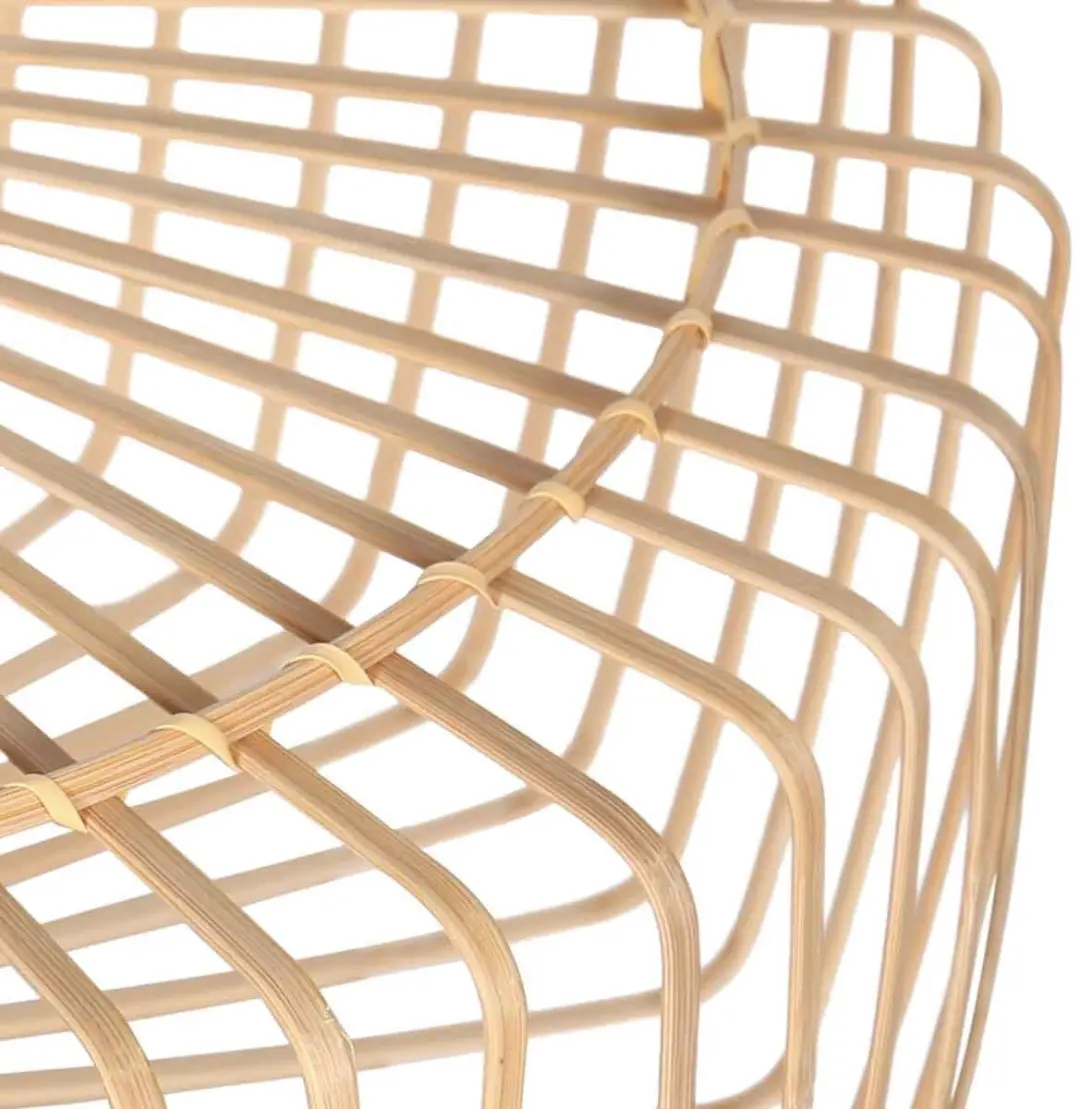 Steinhauer Breeza-Beache 4149ZW Vloerlamp - 240cm - Bamboe kap - Zwart/Beige
