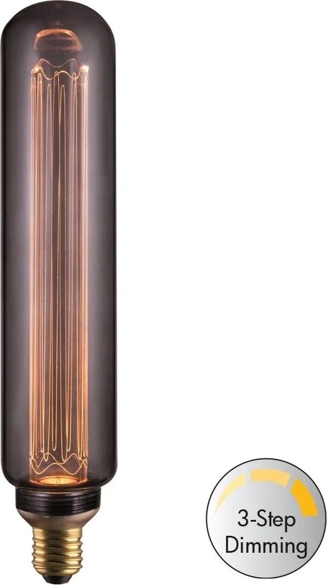 Freelight LED Buislamp E27 4.3W Smoke - 3 Standen