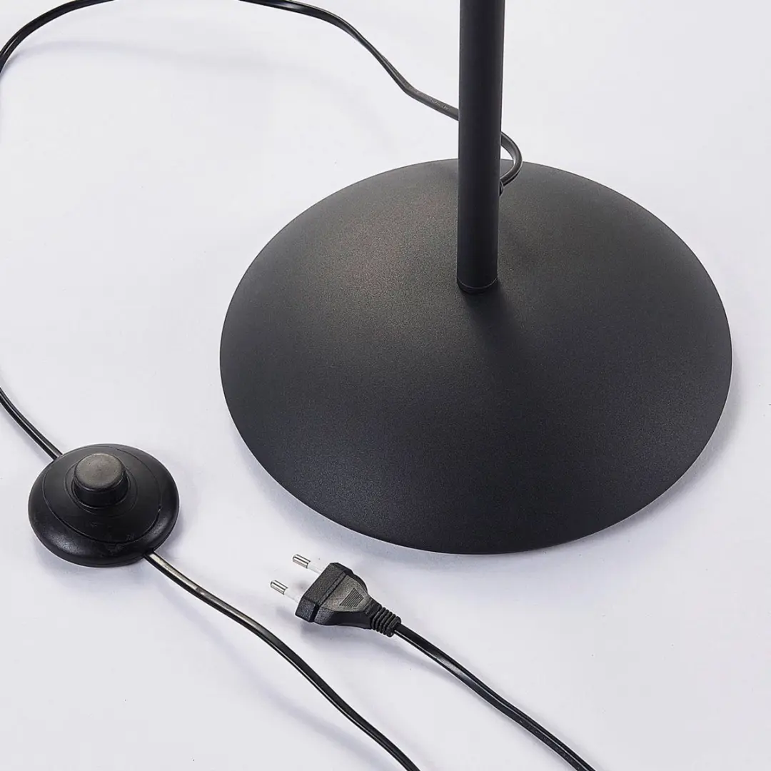 Lindby Vloerlamp 3-licht Metaal - 170cm - Zwart/Goud
