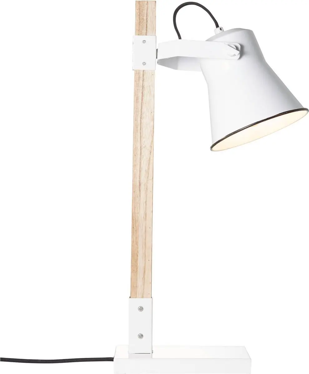 Brilliant PLOW Tafellamp - Bruin/Wit